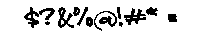 LAMBOZY Font OTHER CHARS