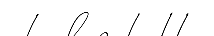 LAROSH Sithal Signature Font LOWERCASE