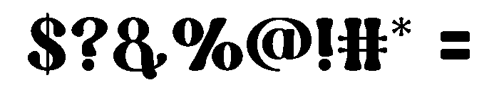 LAWLER Font OTHER CHARS