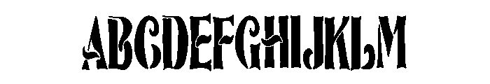 La Extra Pomposa Font UPPERCASE