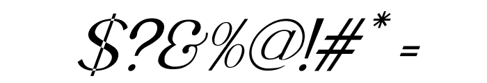 La Fleur Italic Font OTHER CHARS