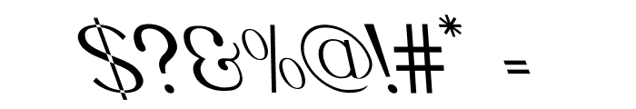La Fleur Oblique Font OTHER CHARS