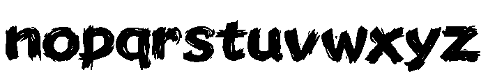 La Meute Furieuse Font LOWERCASE