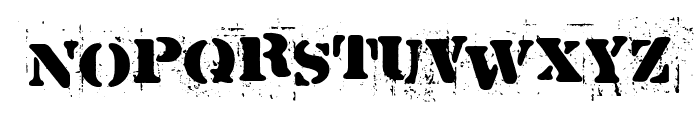 La Plantilla Dirty Font LOWERCASE
