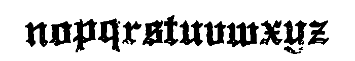La Reconquista Española Font LOWERCASE