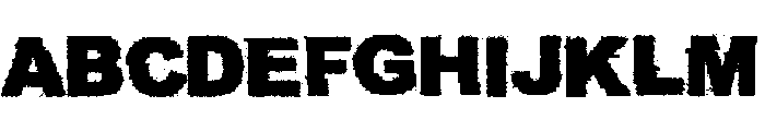 La Super Destrozada Font UPPERCASE