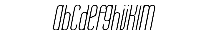 Labtop Unicase Italic Font LOWERCASE