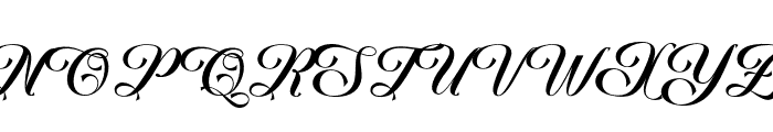 Lacheyard Script PERSONAL USE Regular Font UPPERCASE