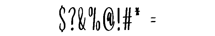 Ladies Font OTHER CHARS
