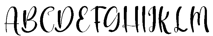 Ladies Font UPPERCASE