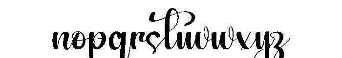 Ladies Font LOWERCASE