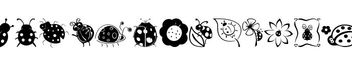 Ladybug Dings Font LOWERCASE