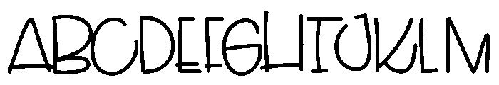 Ladybugletters Font UPPERCASE