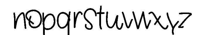 Ladybugletters Font LOWERCASE