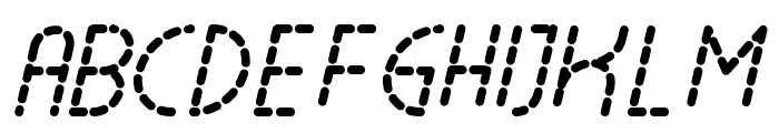 Lamborgini Bold Italic Dash Font UPPERCASE