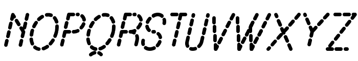 Lamborgini Bold Italic Dash Font UPPERCASE