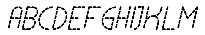 Lamborgini Italic Dash Font UPPERCASE