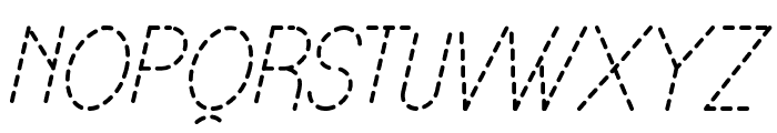 Lamborgini Light Italic Dash Font UPPERCASE
