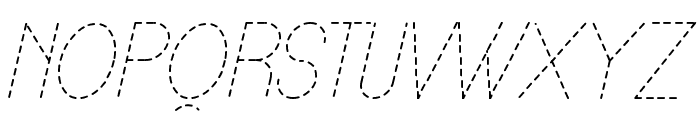 Lamborgini Thin Italic Dash Font UPPERCASE
