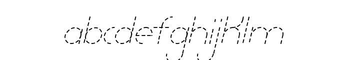 Lamborgini Thin Italic Dash Font LOWERCASE