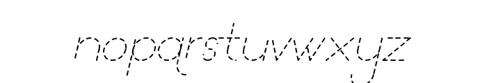 Lamborgini Thin Italic Dash Font LOWERCASE