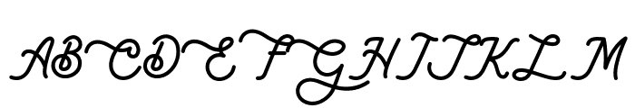 Lambretta Script Font UPPERCASE