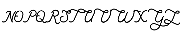 Lambretta Script Font UPPERCASE