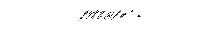 Lamonnisa Italic Font OTHER CHARS