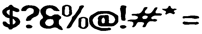 Lampoo Font OTHER CHARS