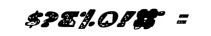 Land Shark Italic Font OTHER CHARS