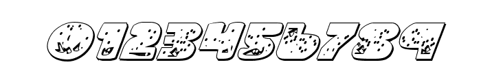 Land Shark Outline Italic Font OTHER CHARS
