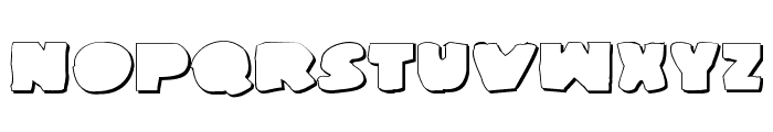 Land Whale Outline Grunge Font LOWERCASE