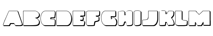 Land Whale Outline Font LOWERCASE
