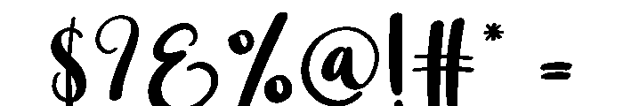 Landscape Font OTHER CHARS