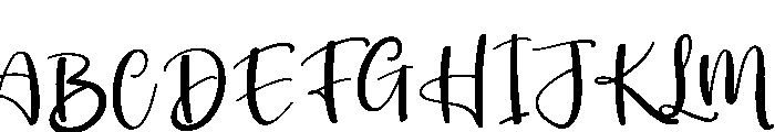 Landscape Font UPPERCASE