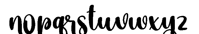 Landscape Font LOWERCASE