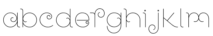 LankaCurves-Light Font LOWERCASE