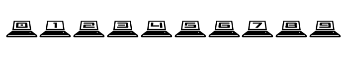 LapTop 3D Font OTHER CHARS