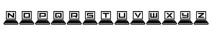 LapTop Condensed Font LOWERCASE