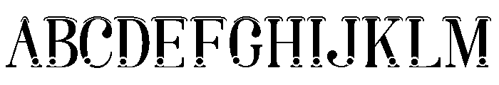 Lara dot Serif Regular Font UPPERCASE
