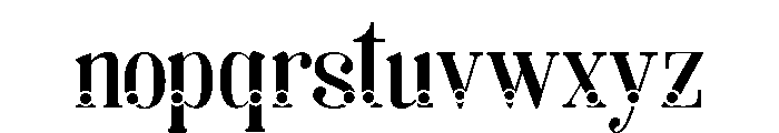 Lara dot Serif Regular Font LOWERCASE