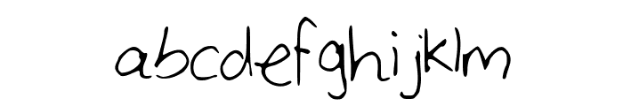 Large_Handwriting Font LOWERCASE