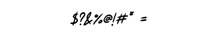 Lasagnio Wiggly Font OTHER CHARS