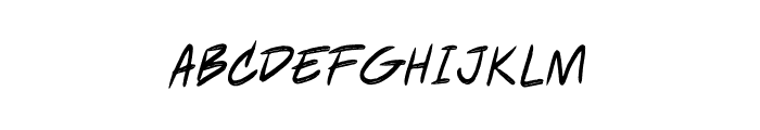 Lasagnio Wiggly Font UPPERCASE