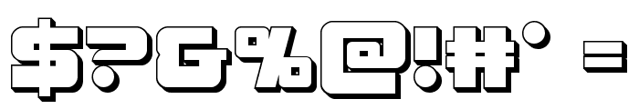Laser Corps 3D Font OTHER CHARS