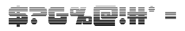 Laser Corps Gradient Font OTHER CHARS
