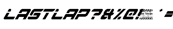 Lastlap Personal Use Only Reg Font OTHER CHARS