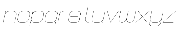 Lastwaerk thin Oblique Font LOWERCASE