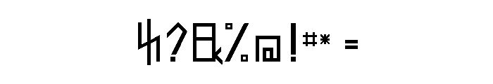 Latin Runes Free Font OTHER CHARS
