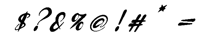Latte Bold Italic Font OTHER CHARS